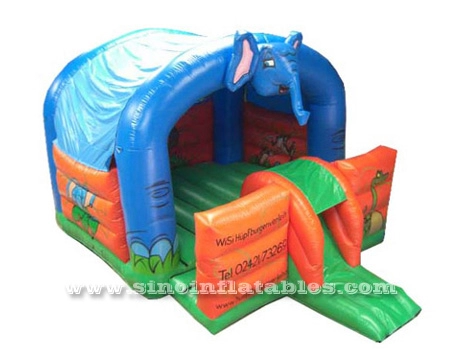 Rumah bouncing tiup gajah populer anak-anak untuk pesta luar ruangan dari inflatables Guangzhou
