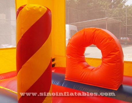 5in1 crayonland anak-anak combo rumah bouncing tiup dengan slide untuk pesta luar ruangan yang terbuat dari bahan kelas 1