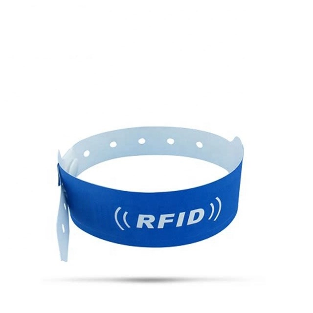 Gelang RFID pencetakan kain kertas PP uhf H3 nfc sekali pakai untuk identifikasi medis