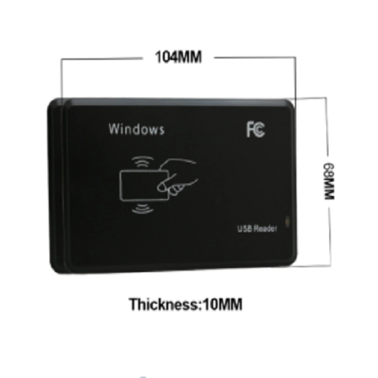 Pembaca Kartu ID Cerdas RFID LF Antarmuka USB/RS232 125KHZ