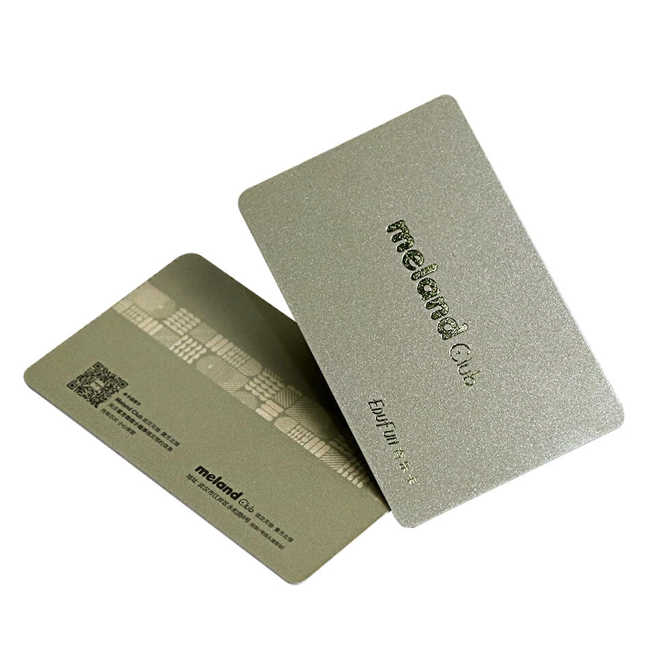Silkscreen Gold Powder 13.56MHz FM1108 Kartu RFID Dengan Foil Emas