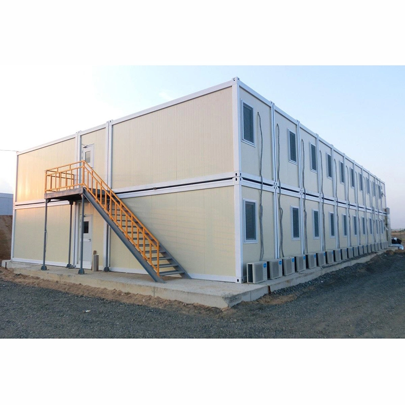 Cina Harga Grosir Struktur Baja Ringan Rumah Kontainer Paket Datar Prefabrikasi Rumah Prefab