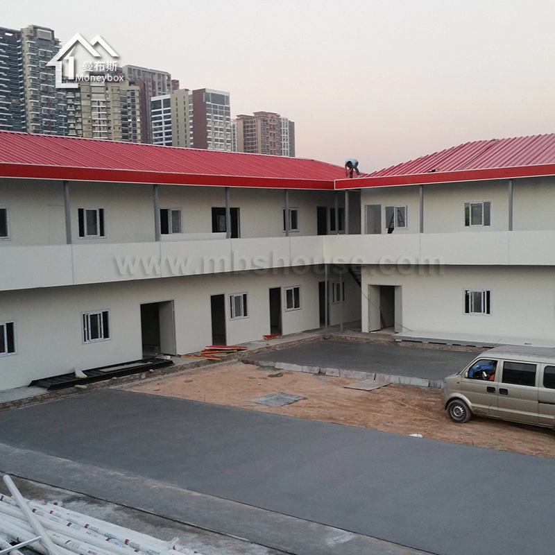 Rumah Gaya T Prefabrikasi Modular Pabrik Cina di Lokasi Konstruksi