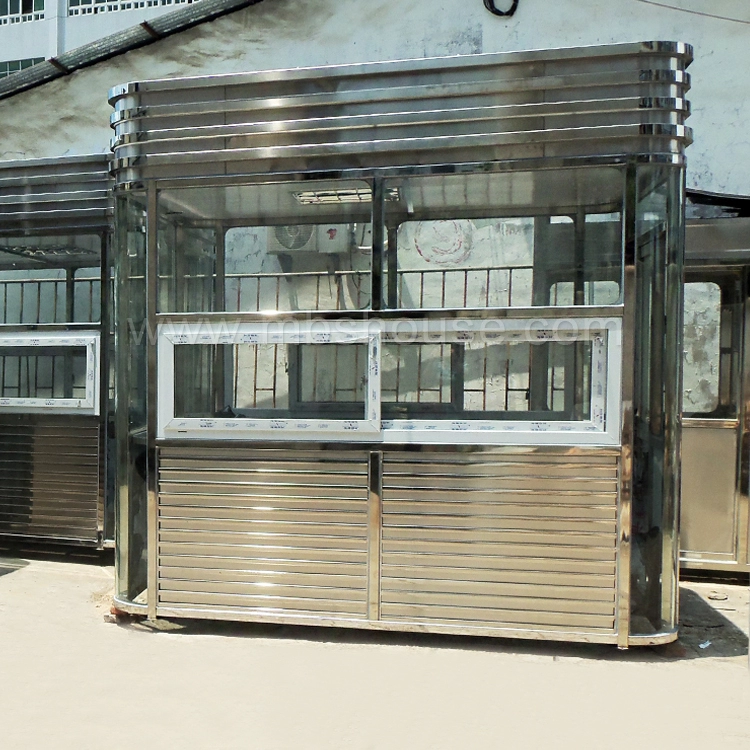 Rumah Penjaga Prefab Stainless Steel Modular Berbiaya Rendah