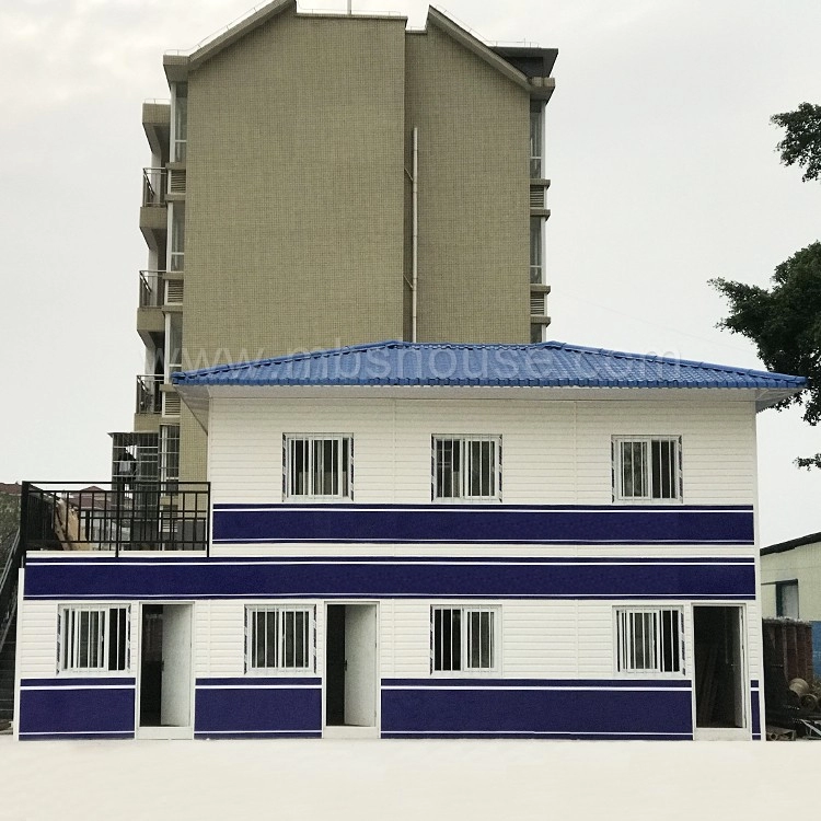 Rumah Penjaga Kontainer Prefabrikasi Dua Lantai