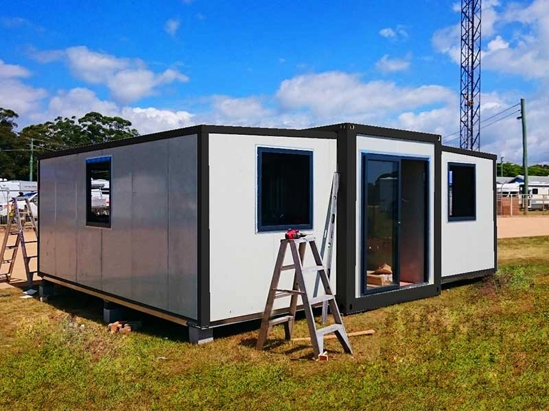 Rumah lipat prefab murah rumah kontainer yang dapat diperluas