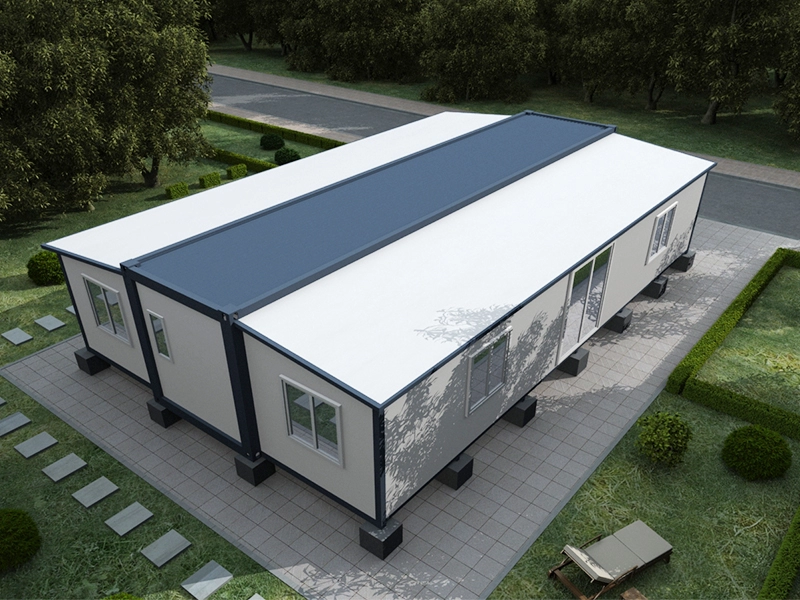 Prefab modern tiga kamar tidur hidup rumah kontainer yang dapat diperluas