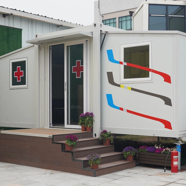 rumah kontainer rumah sakit medis prefabrikasi yang dapat diperluas