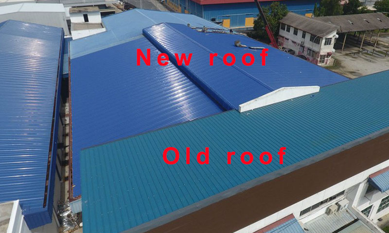 Panel atap terisolasi untuk renovasi atap