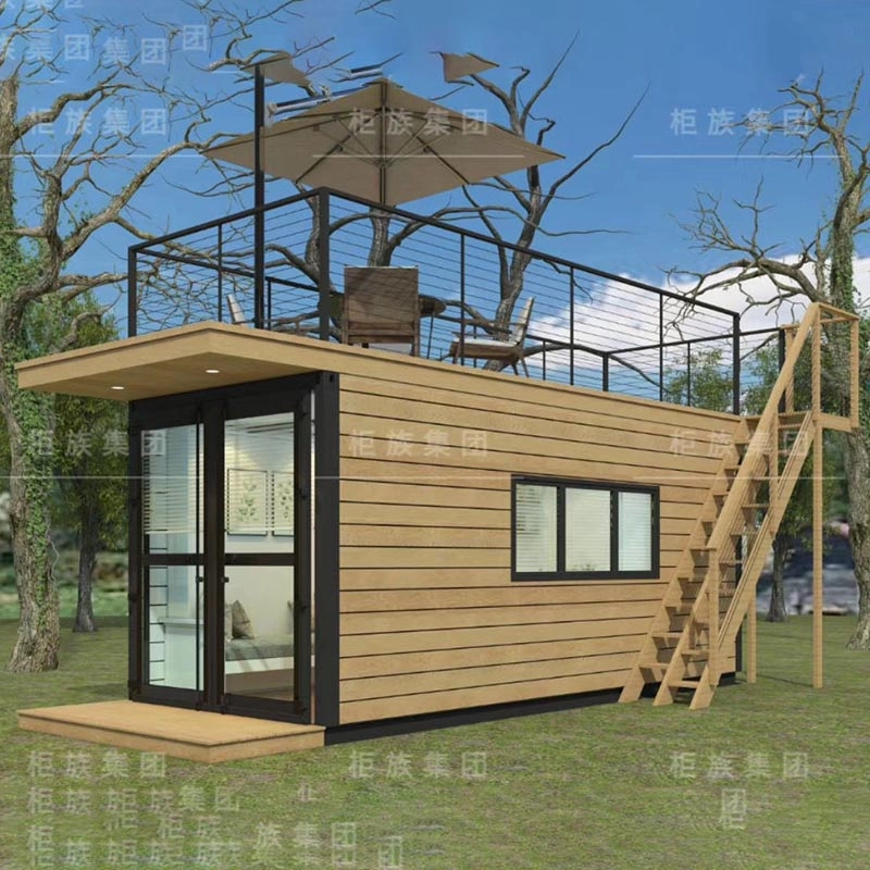 Rumah Kabin Log Modular Prefab Untuk Liburan