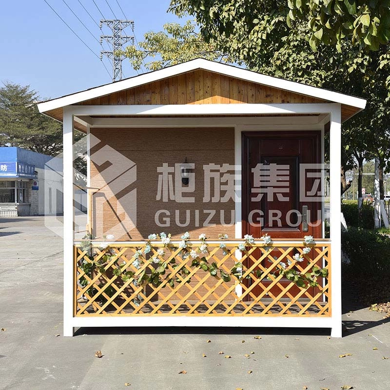 OEM 20ft China Pasokan Rumah Kayu Modular Prefab dengan Rangka Baja