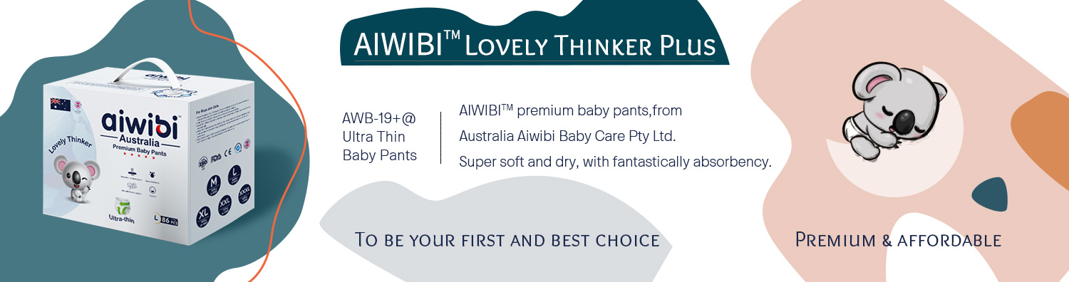 Celana Bayi Aiwibi Premium Ultra Tipis & Ringan Sekali Pakai Dengan Kapasitas Penyerap Super