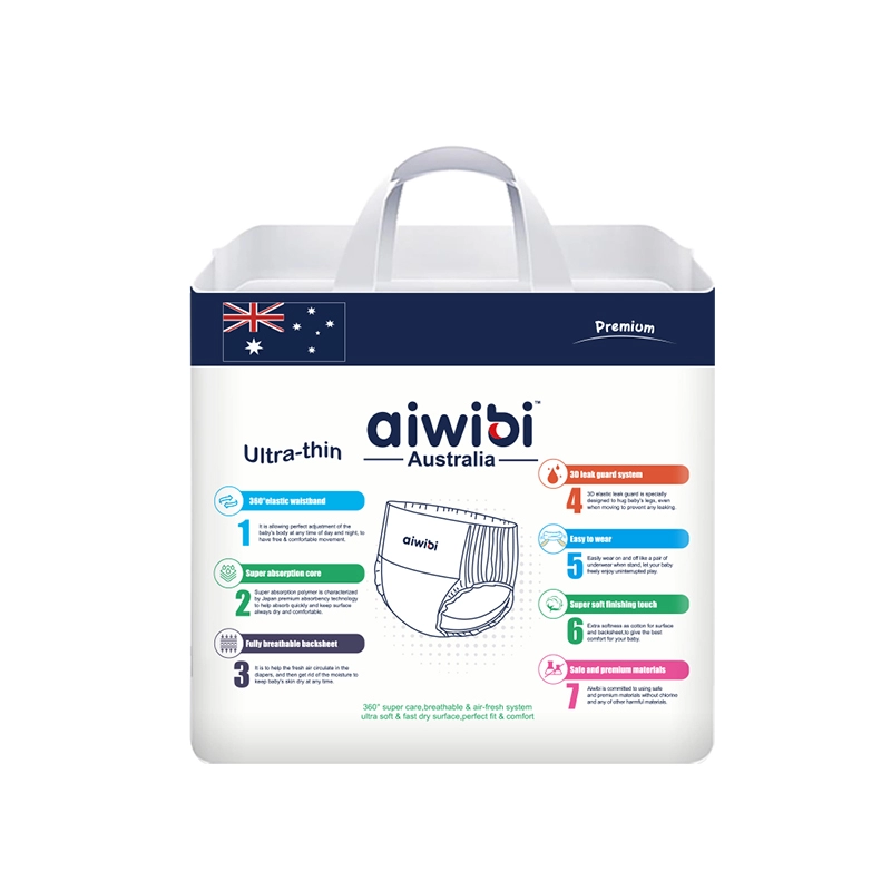 Celana Bayi Aiwibi Premium Sekali Pakai Ultra Tipis &amp; Ringan Dengan Kapasitas Penyerap Super
