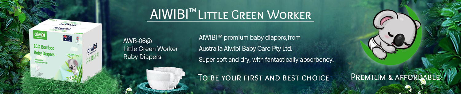 Popok Bayi Bambu Aiwibi Premium Dengan 100% Kain Bambu Biodegradable
