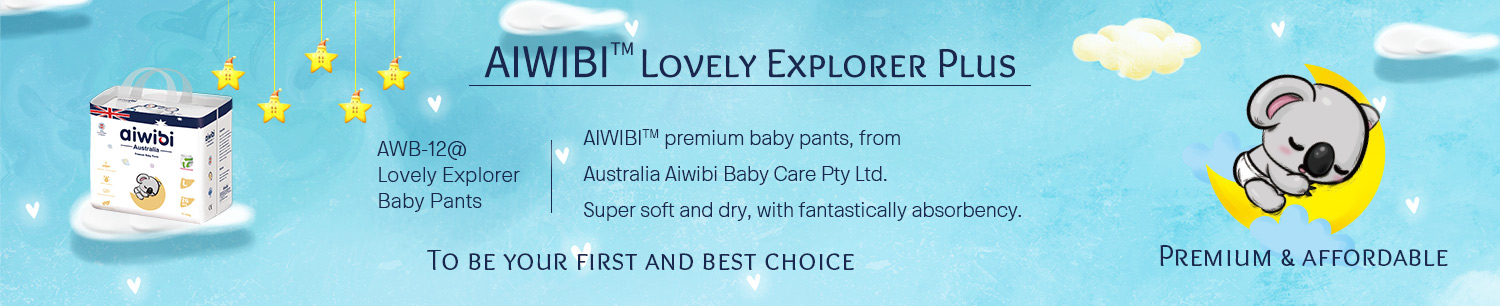 Celana Bayi Premium AIWIBI Q Shape Sekali Pakai Dengan Daya Serap Tinggi