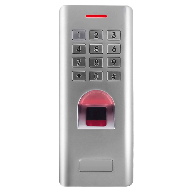 Keypad Kontrol Akses Sidik Jari dengan Antarmuka Wiegand 26-44bit Mendukung 2000 Pengguna untuk Kartu RFID 125khz