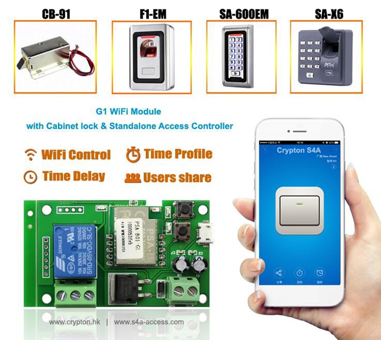 Modul Kontrol Akses WIFI dengan waktu tunda