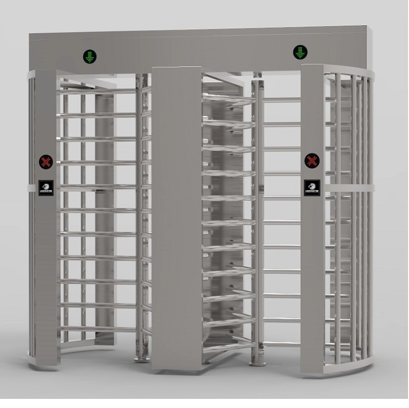 Kontrol akses sidik jari biometrik LD-Q808 pintu putar tinggi penuh