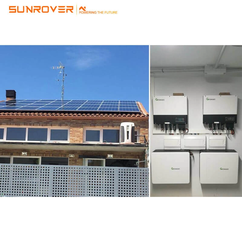 Sunrover Growatt SPF3500ES SPF5000ES 24V 48V Off Grid Solar Inverter dengan Fungsi Paralel