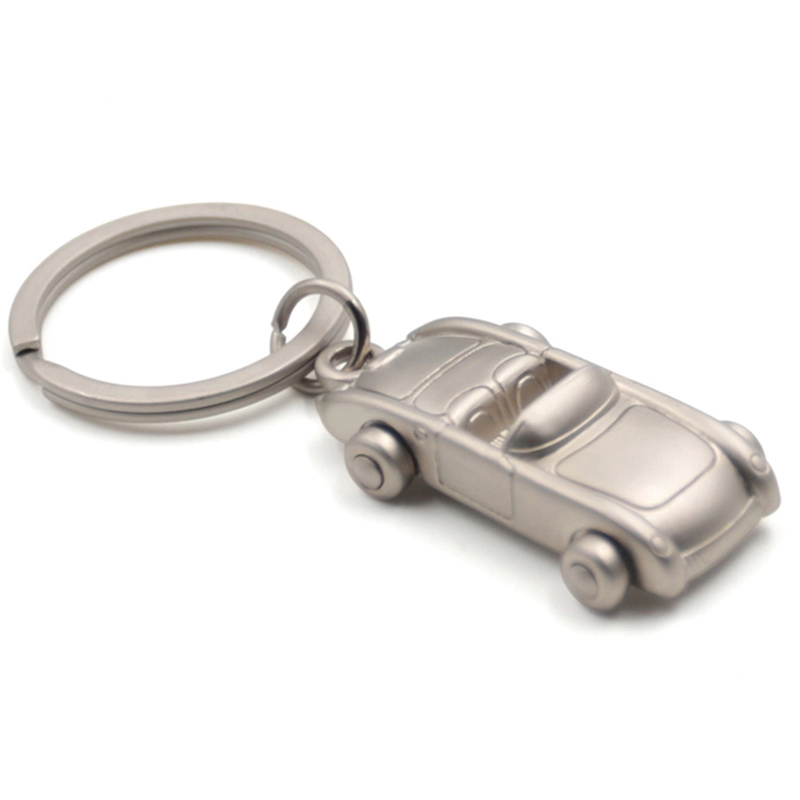 Supplier gantungan kunci logam bentuk mobil 3D custom