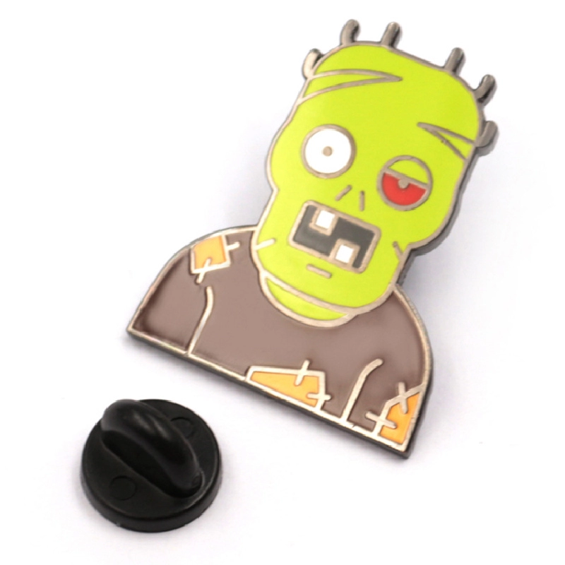 Pabrik kustom pin enamel halloween zombie
