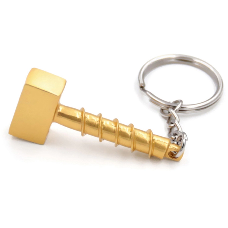 Gantungan kunci palu emas 3d harga pabrik custom