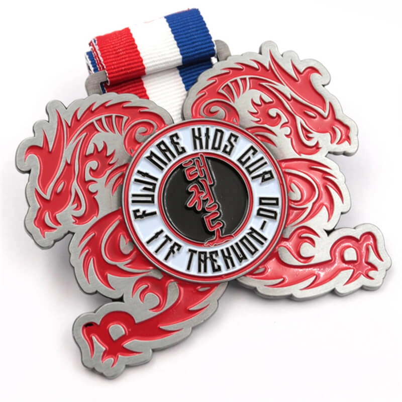 Pabrik kustom medali taekwondo logo logam