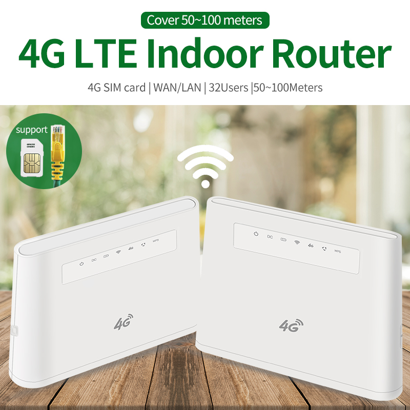 Router nirkabel 4G LTE jangkauan tinggi dalam ruangan