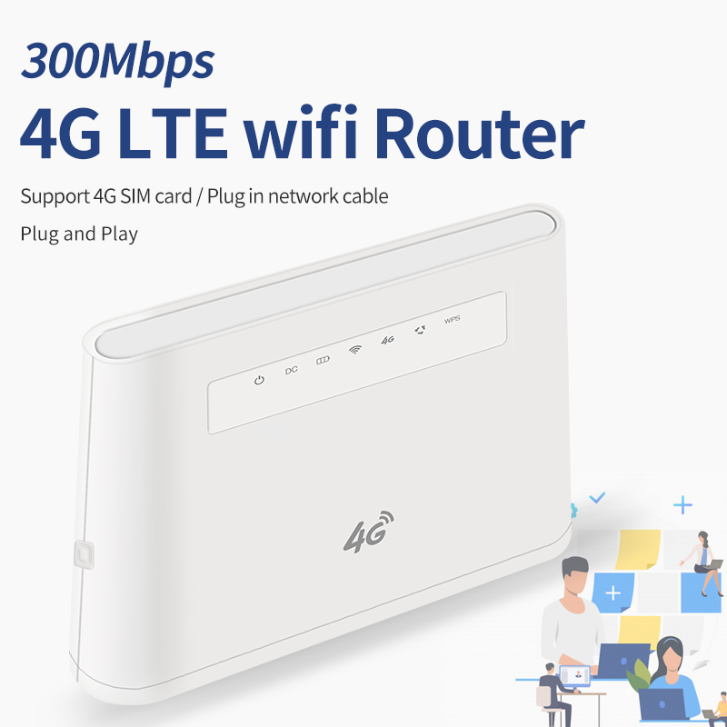 Router nirkabel 4G LTE jangkauan tinggi dalam ruangan